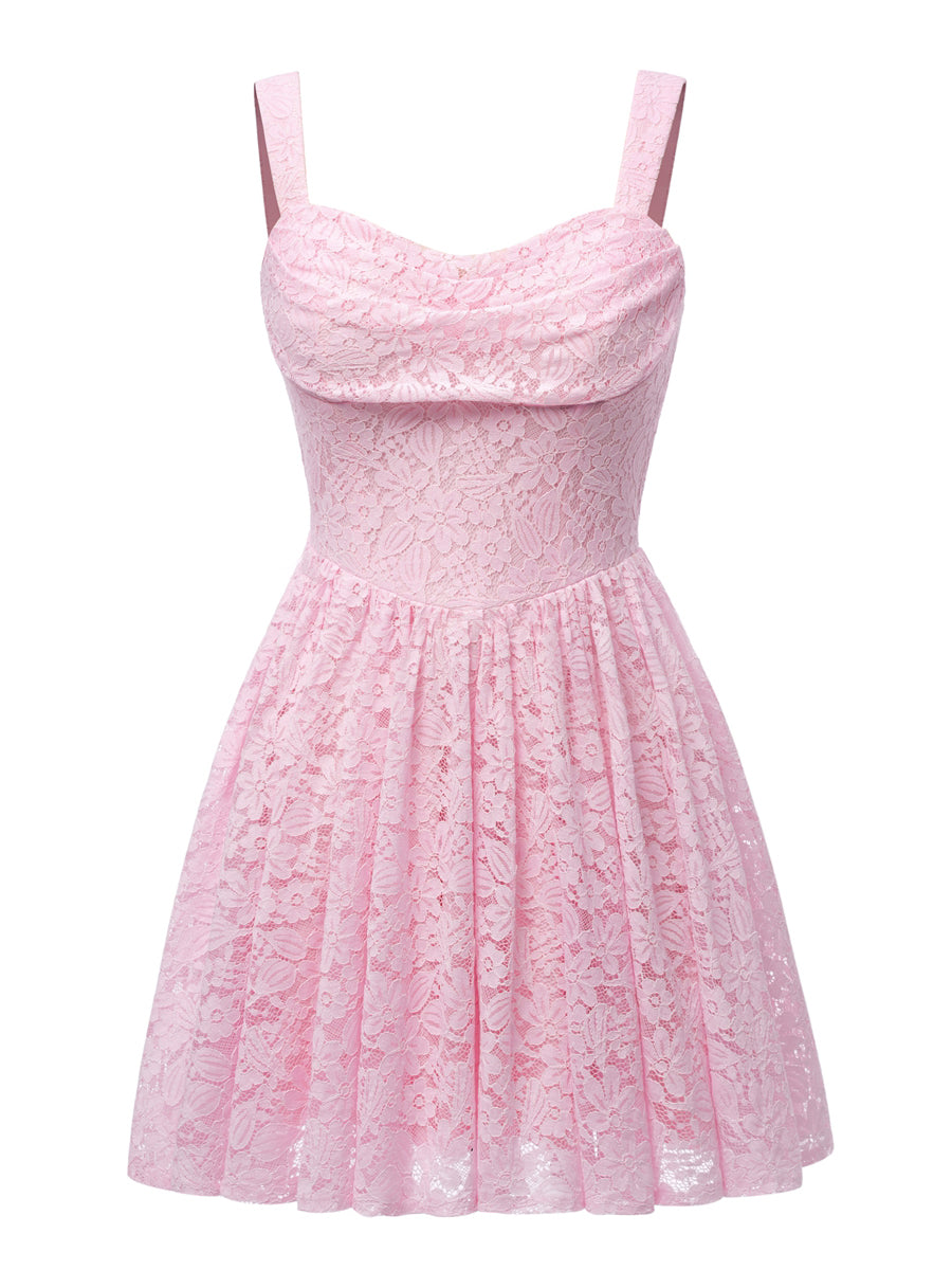 A-Line/Princess Square Neck Sleeveless Short/Mini Cocktail Dresses with Appliques