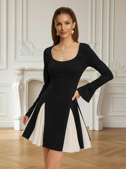 Elegant A-Line/Princess Long Sleeve Mini Prom Dresses