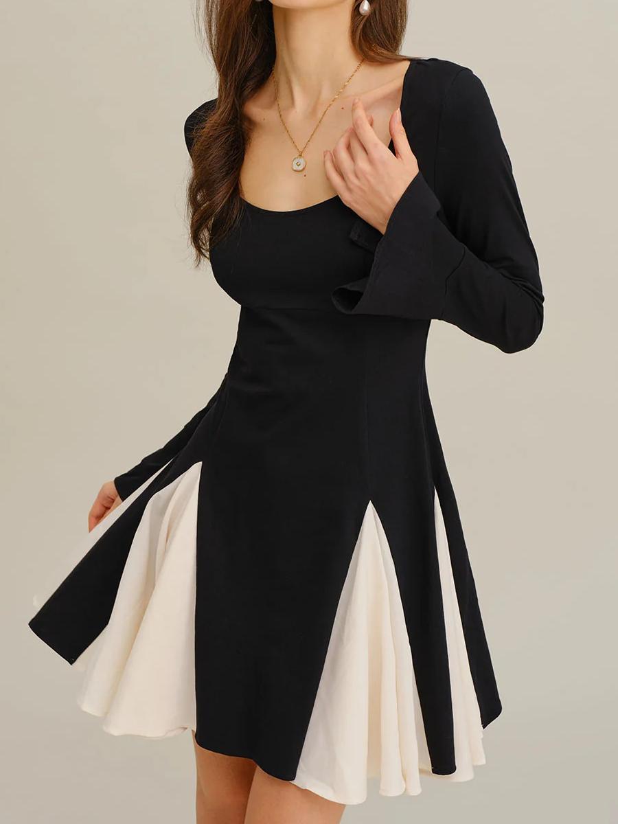 Elegant A-Line/Princess Long Sleeve Mini Prom Dresses