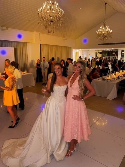 Vintage Jacquard Halter Midi Prom Dresses for Women with A Line Hem