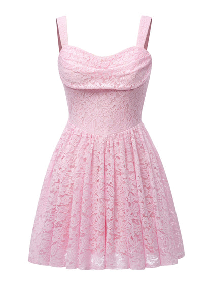 A-Line/Princess Square Neck Sleeveless Short/Mini Cocktail Dresses with Appliques