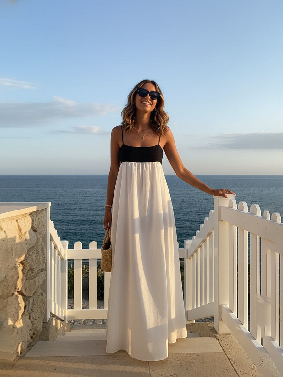 A-Line/Princess Spaghetti Strap Sleeveless Empire Waist Floor-Length Wedding Guest Dresses