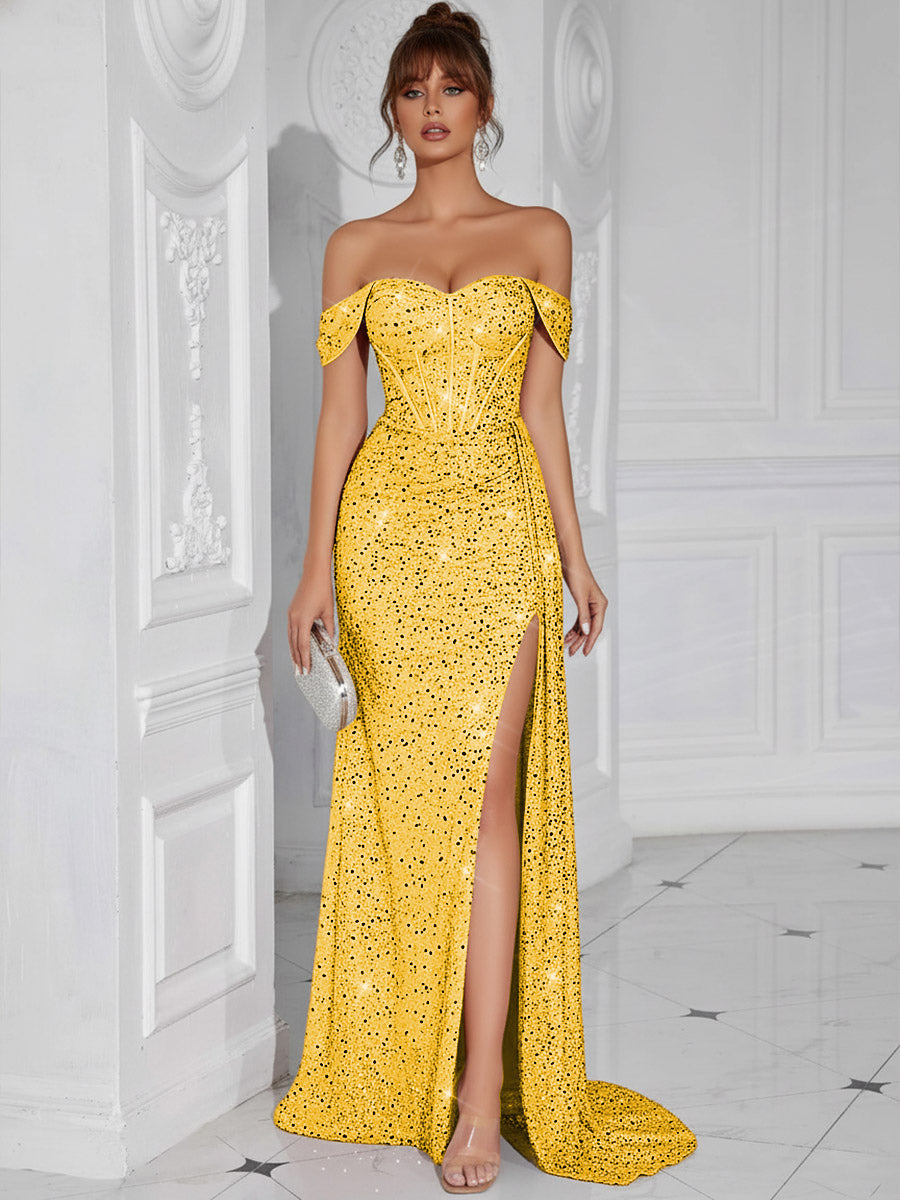 slim fit dress slacks 50s Vintage Tea Length Prom Dress with Gold Lace Appliques main image 0