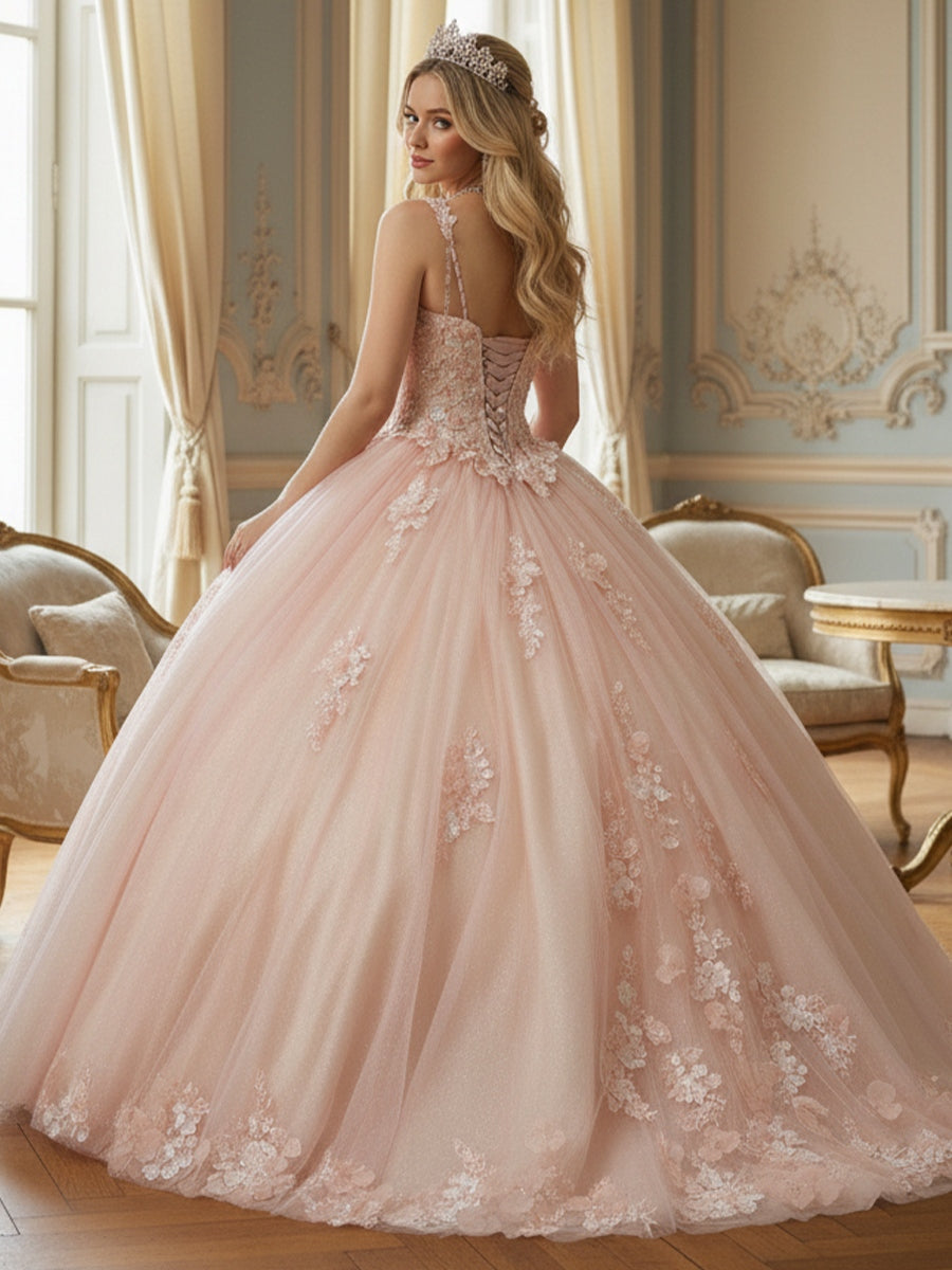 Ball Gown Off Shoulder Floor Length Quinceanera Dress for 15th Birthday