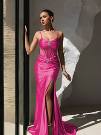 Sheath/Column Sweetheart Floor-Length Formal Evening Dresses Evening Gowns