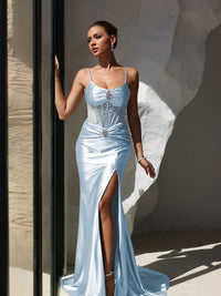 Sheath/Column Sweetheart Floor-Length Formal Evening Dresses Evening Gowns