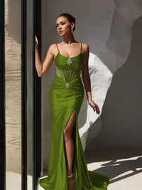 Sheath/Column Sweetheart Floor-Length Formal Evening Dresses Evening Gowns