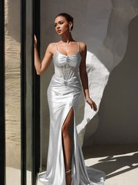 Sheath/Column Sweetheart Floor-Length Formal Evening Dresses Evening Gowns