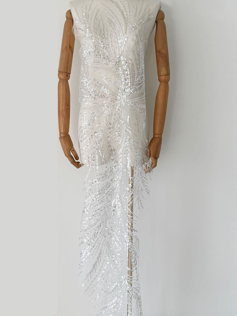 Elegant Mermaid/Trumpet V-Neck Spaghetti Strap Sequin Floor-Length Evening Dresses with Train