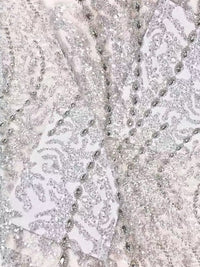 Mermaid Off-Shoulder V-Neck Evening Dresses with Lace Applique & Feather Ball Gown