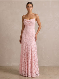 Lace A-Line/Princess Spaghetti Straps Floor-Length Formal Prom Dresses for Women