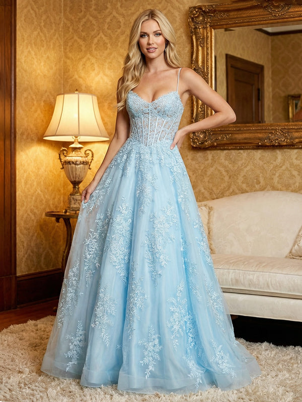Lace Appliques Prom Dresses - Floral Overlay Shirees Lace Appliques Prom Dresses - Floral Overlay Shirees