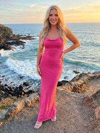 Romantic Stretch Jersey Strapless Sheath Cowl Neck Prom Dresses