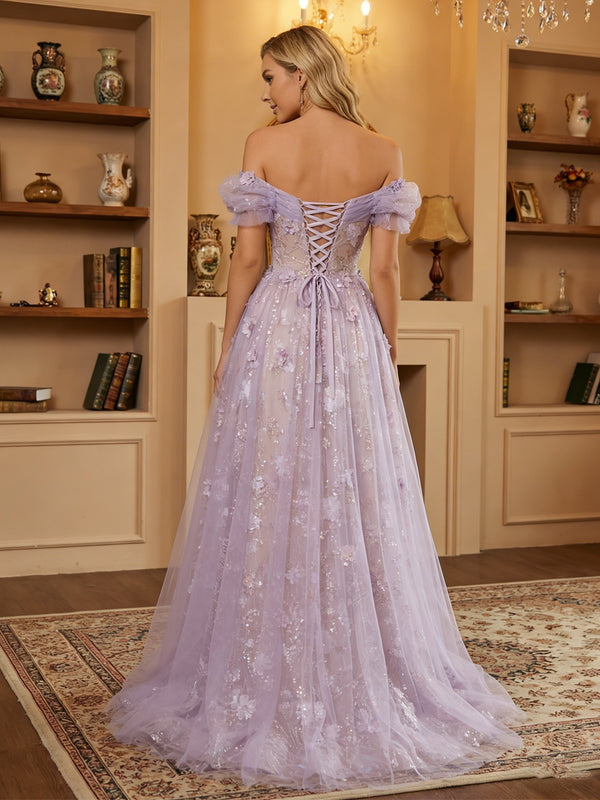 Lace Appliques Prom Dresses - Floral Overlay Shirees Lace Appliques Prom Dresses - Floral Overlay Shirees