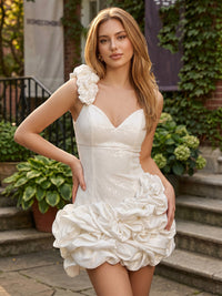 Sequin Bodycon Sweetheart Short Homecoming Dresses with Ruffles