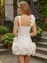 Sequin Bodycon Sweetheart Short Homecoming Dresses with Ruffles