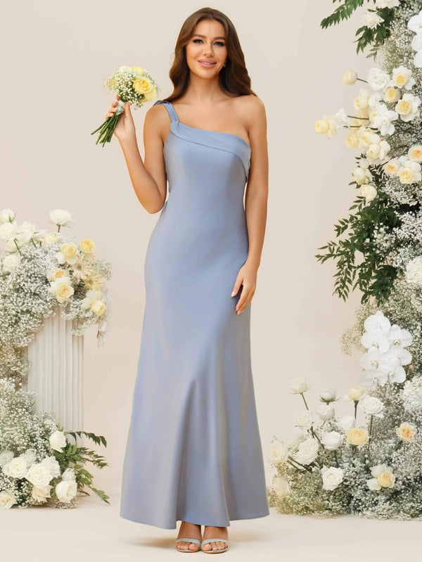 Shirees Mermaid/Trumpet One Shoulder Ruffle Drape Asymmetrical Floor-Length Bridesmaid Dresses 2026 Shirees Mermaid/Trumpet One Shoulder Ruffle Drape Asymmetrical Floor-Length Bridesmaid Dresses 2026