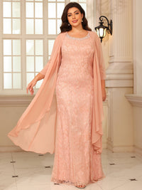 Sheath/Column Lace Appliques Two-Piece Floor-Length Mother of the Bride Dresses with Long Jacket