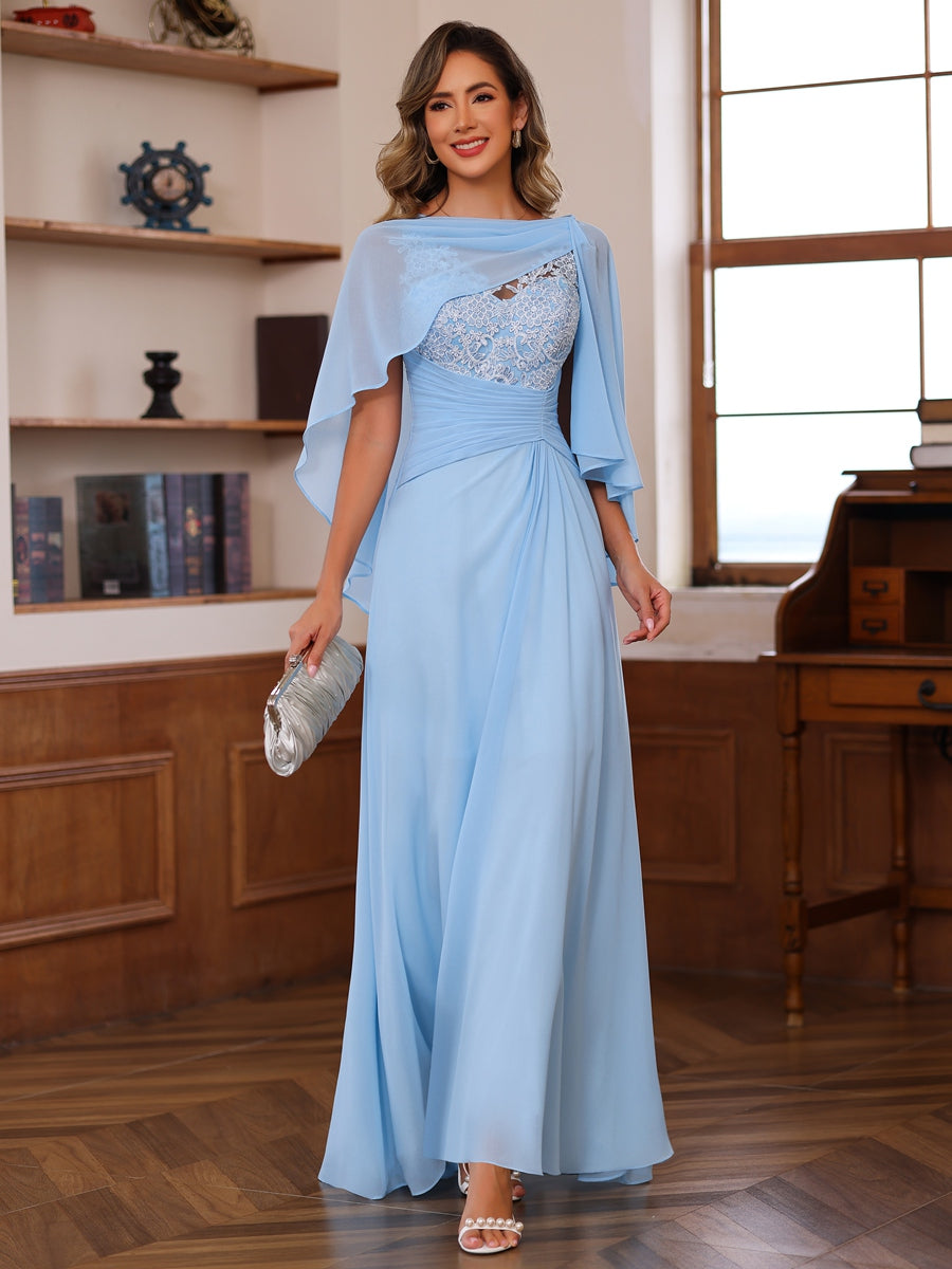 A-Line/Princess Lace Appliques Two-Piece Floor-Length Mother of the Bride Dresses with Jacket