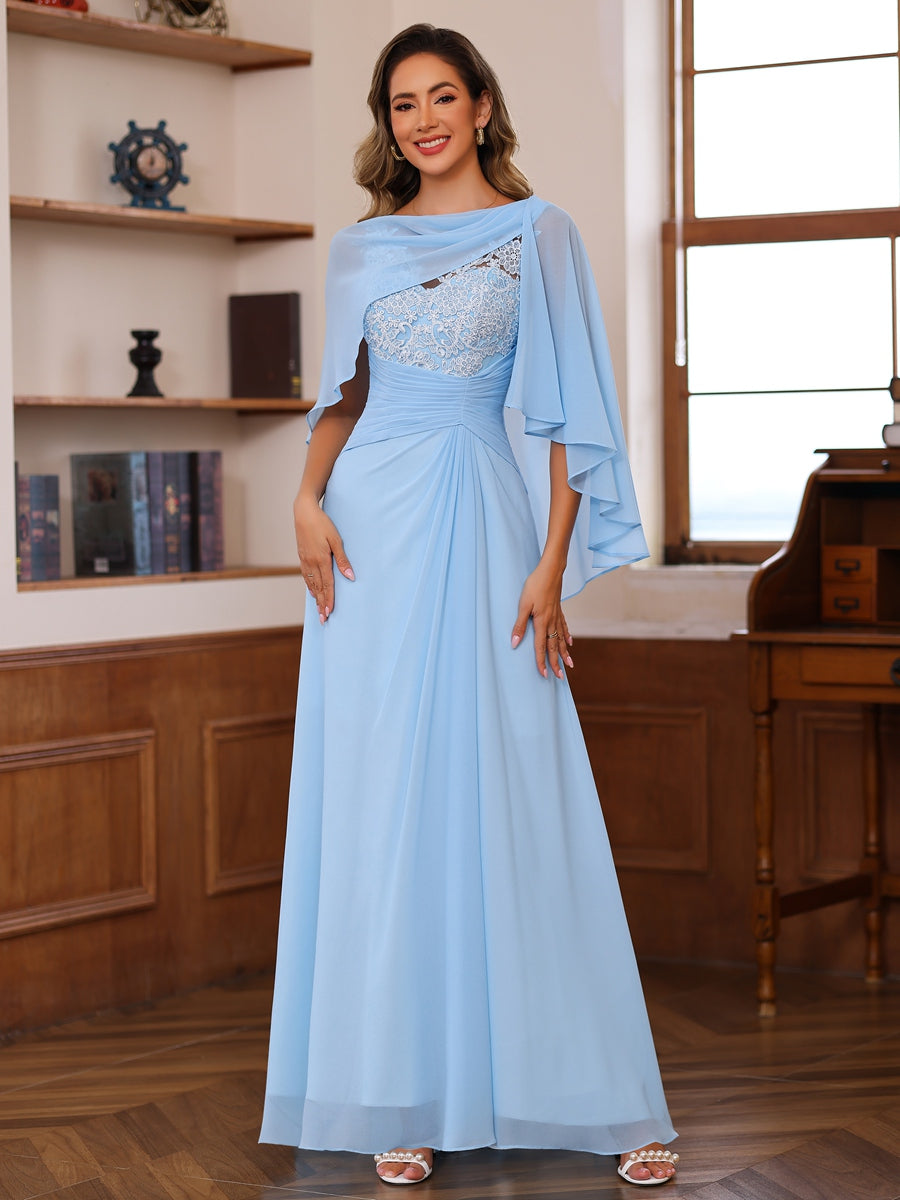 A-Line/Princess Lace Appliques Two-Piece Floor-Length Mother of the Bride Dresses with Jacket
