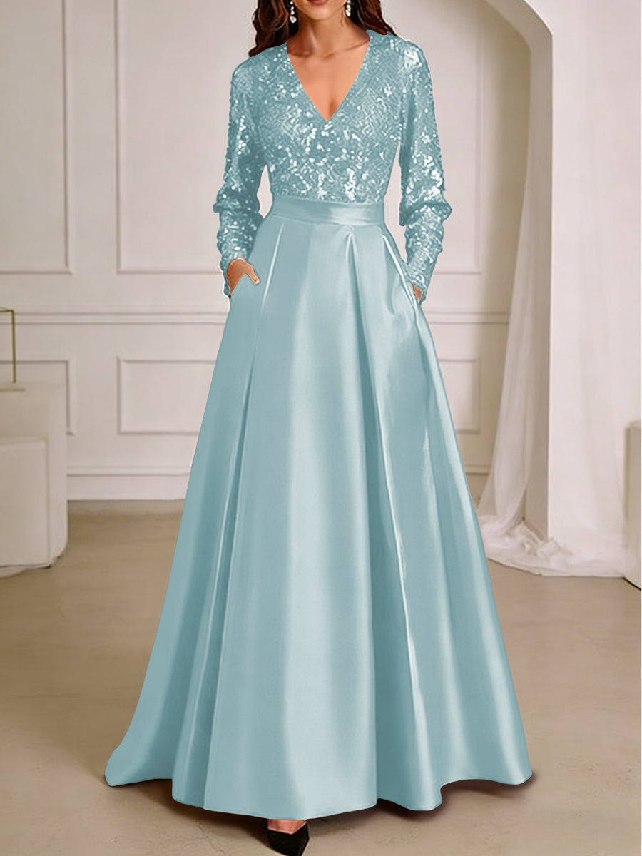 A-Line/Princess V-Neck Pleated Satin Ankle-Length Mother of the Bride Shirees A-Line/Princess V-Neck Pleated Satin Ankle-Length Mother of the Bride Shirees
