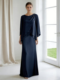 Sheath/Column Two-Piece Ruffle Floor-Length Mother of the Bride Dresses