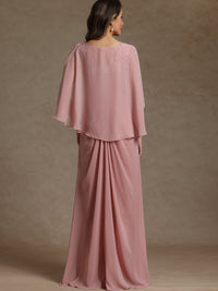 A-Line/Princess Two-Piece Pleated Lace Appliques Floor-Length Mother of the Bride Dresses with Ruffle