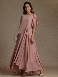 A-Line/Princess Asymmetrical Ankle-Length Mother of the Bride Dresses with Pockets
