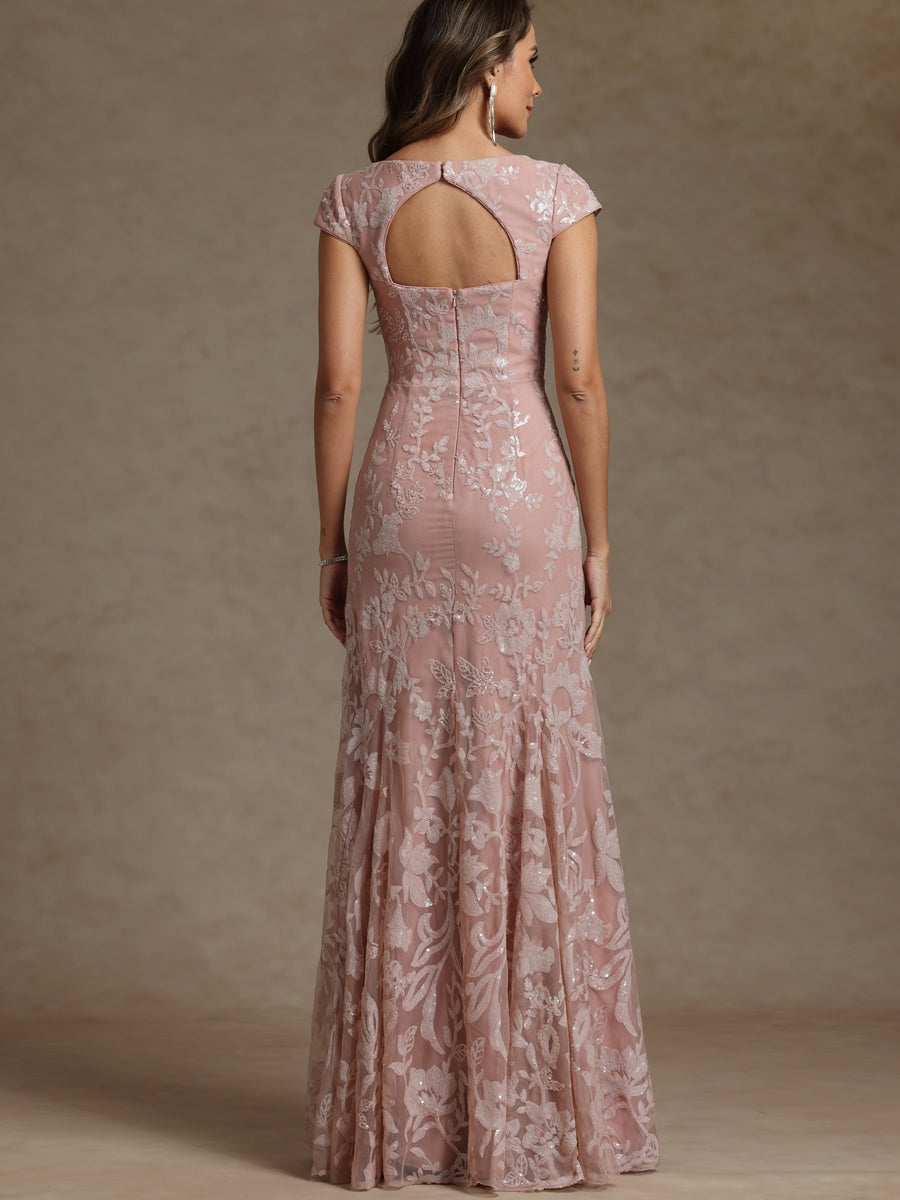 Mermaid/Trumpet Sweetheart Keyhole Floor-Length Mother of the Bride Dresses with Sequins
