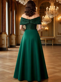 A-Line/Princess Off Shoulder Floor Length Mixed Mother of the Bride Dresses