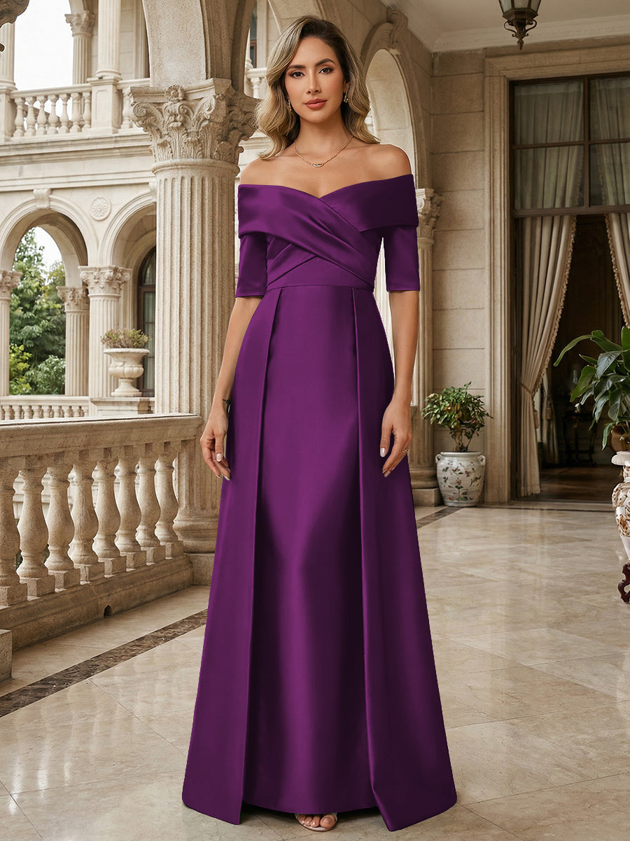 ruched mother of the bride dresses V-Neck Long Sleeves Sheath Dress Made with luxurious materials and featuring a striking sheath/column silhouette Lilac Mother of the Bride