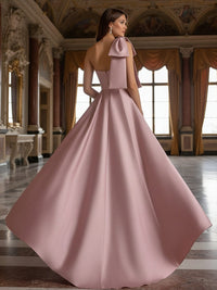Sheath One Shoulder Bow Elegant Mother of the Bride Dresses with Lace Appliques