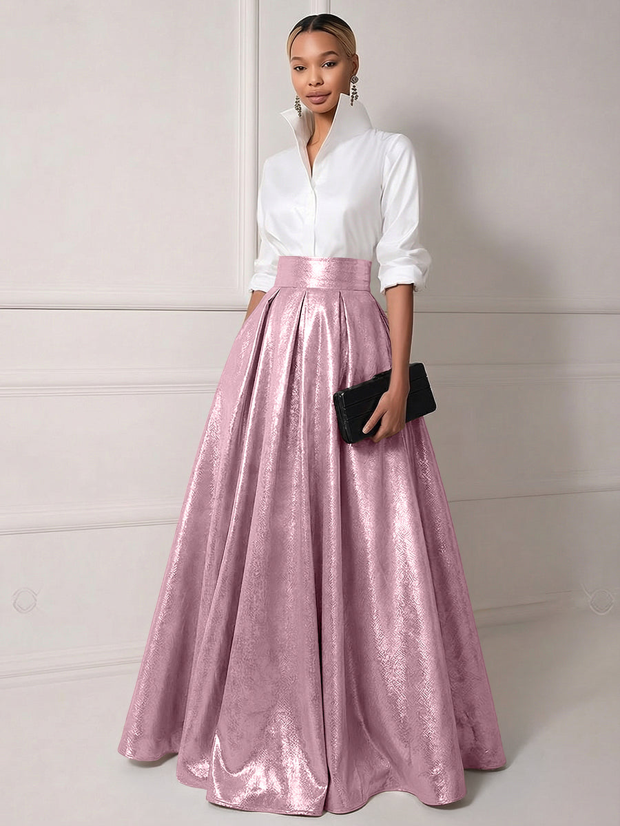 mother of bride shirt dress Shirees Black A Line Shirt Collar Half Sleeve Long Elegant Mother of the Bride Dresses with Pleats 2026