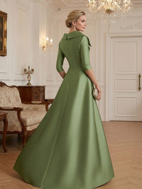 Sheath V Neck 3/4 Sleeve Sequined Mother of the Bride Dresses with Appliques