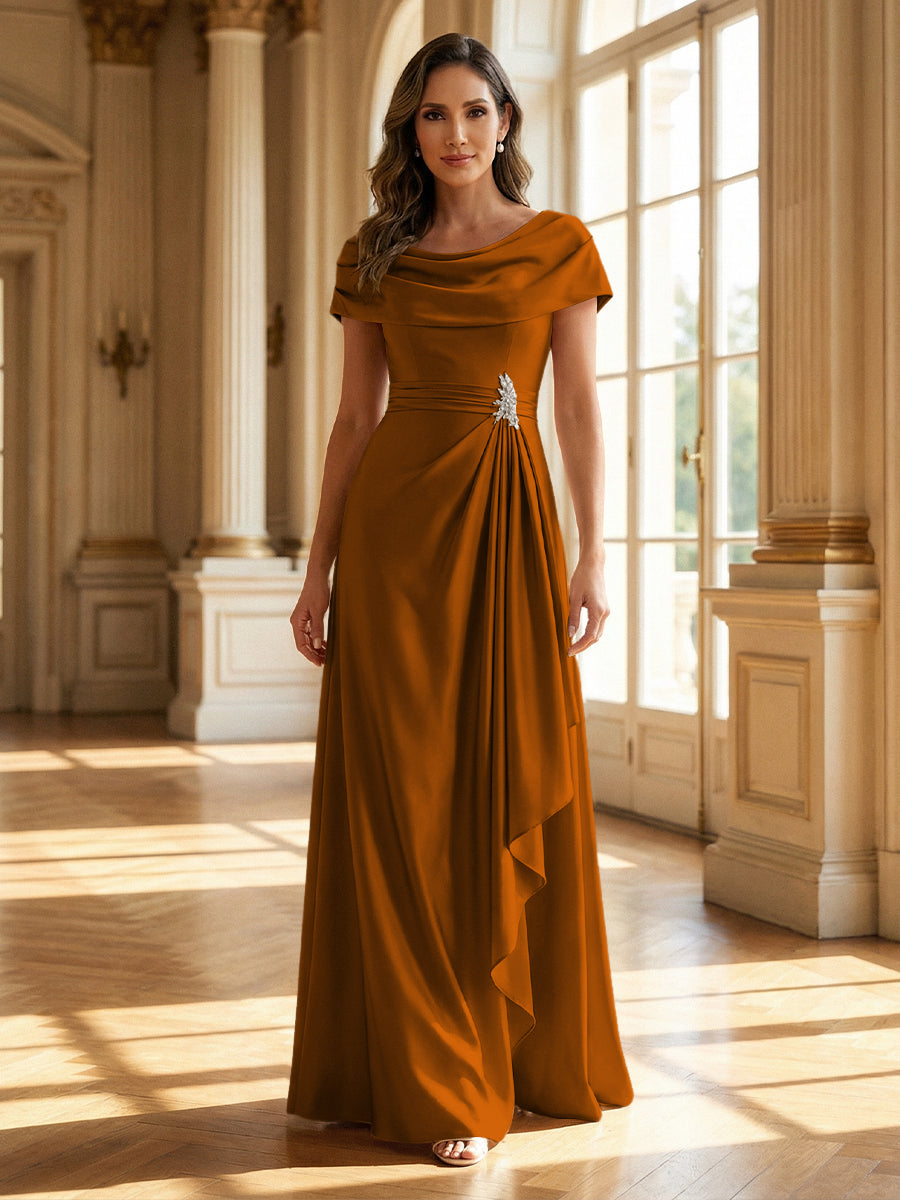 strapless open back dress Gold Mother of The Groom Dress 2026 Formal Evening Gown Long Wedding Reception Dress