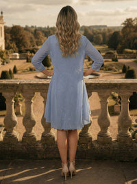 Two-Piece Column Lace Appliques Knee-Length Mother of the Bride Dresses with Jackets