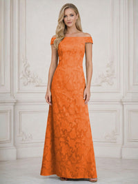 A Line Off Shoulder Floral Chiffon Sleeveless Floral Mother of the Bride Dresses