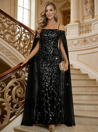 Mermaid Cold Shoulder Floor Length Mother of the Bride Dresses with Appliques