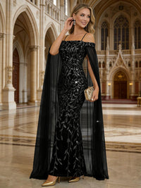 Mermaid Cold Shoulder Floor Length Mother of the Bride Dresses with Appliques