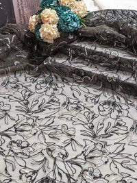 One Shoulder Tulle Floral Metallic Thread Wide-Leg Mother of the Bride & Groom Jumpsuit with 3D Floral Applique
