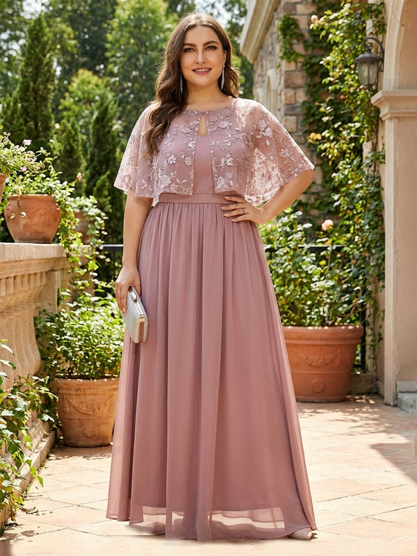 Chiffon A-Line/Princess V-Neck Floor-Length Mother of the Bride & Groom Dresses for Women