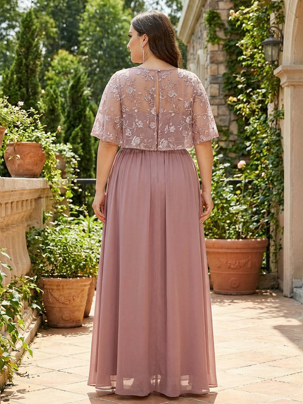 Chiffon A-Line/Princess V-Neck Floor-Length Mother of the Bride & Groom Dresses for Women