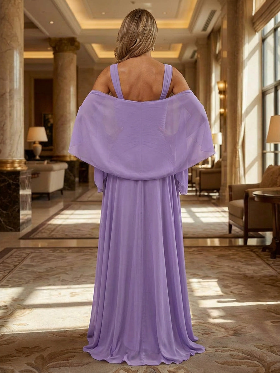 Chiffon A-Line/Princess Sweetheart Floor-Length Mother of the Bride & Groom Dresses with Ruched Waist
