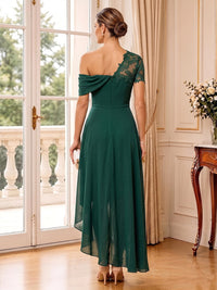 Chiffon A-Line/Princess Off Shoulder High-Low Mother of the Bride & Groom Dresses with Pleats