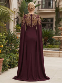 Chiffon Sheath/Column Strapless Floor-Length Mother of the Bride & Groom Dresses with Lace Bodice