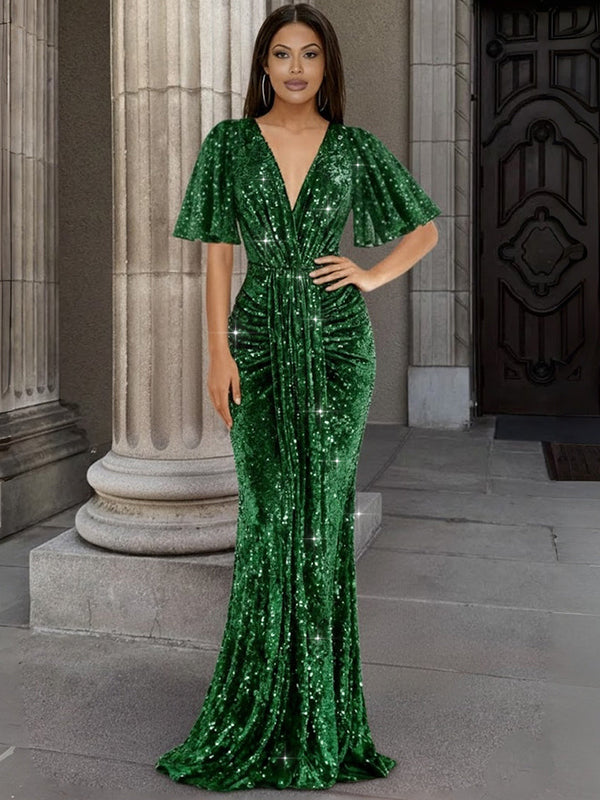 Sequin Evening Dresses - Formal Glitter Gowns Shirees Sequin Evening Dresses - Formal Glitter Gowns Shirees