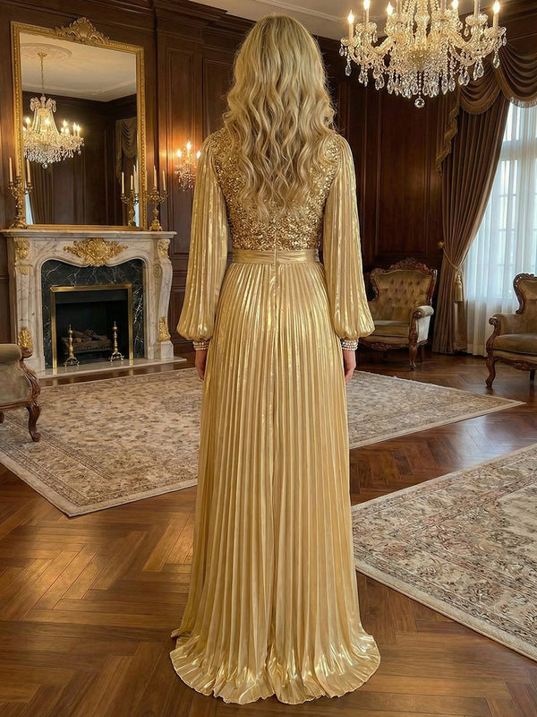 Short Jumpsuit Metallic V Neck Simple Mixed Evening Dresses