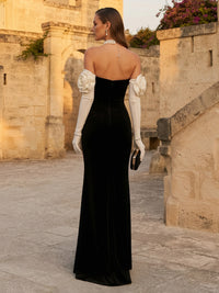 Mermaid Satin Floor-Length Strapless Sweetheart Corset Formal Dresses