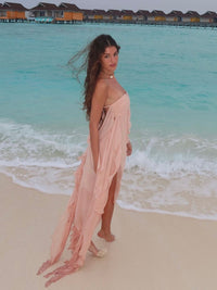 A-Line/Princess Convertible Ruffle Floor-Length Wedding Guest Dresses Women Formal Gowns