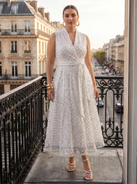 Sequin A-Line/Princess V-Neck Tea-Length Cocktail Dresses with Belt
